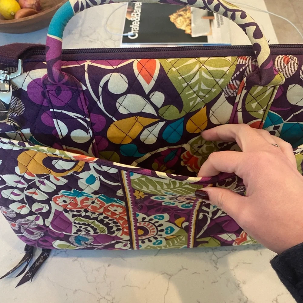 Vera Bradley Purple Floral Laptop Bag